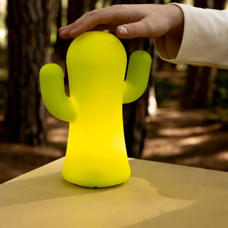 CACTUS LUMINEUX EN SILICONE PANCHITO VERT CITRON