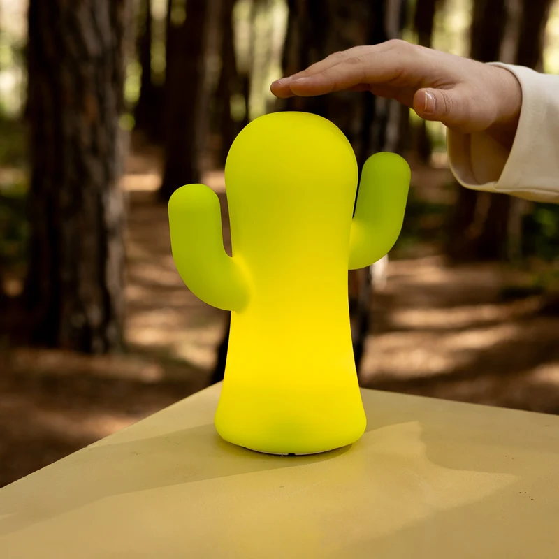 CACTUS LUMINEUX EN SILICONE PANCHITO VERT CITRON