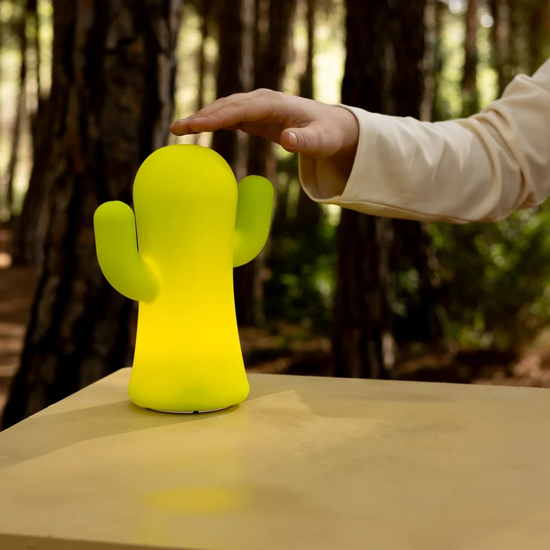 CACTUS LUMINEUX EN SILICONE PANCHITO VERT CITRON