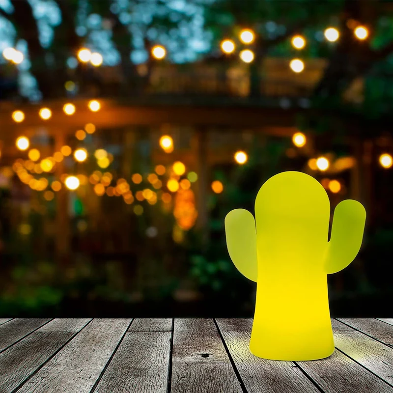 CACTUS LUMINEUX EN SILICONE PANCHITO VERT CITRON