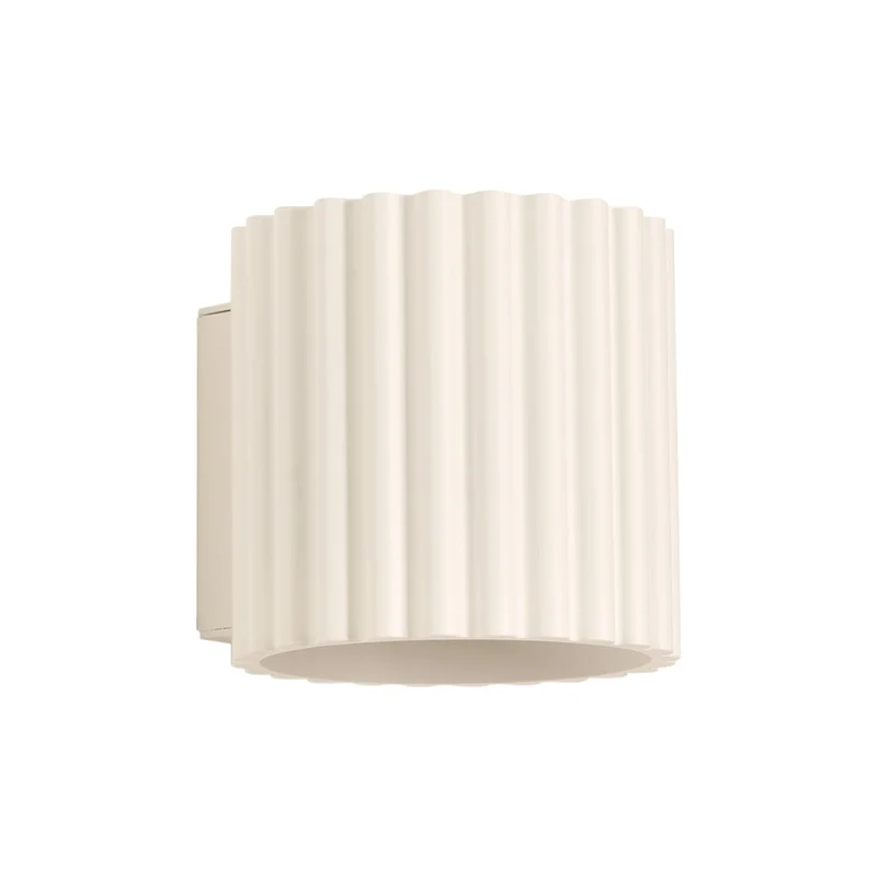 Luminaire Mural Beige Minimaliste Ondulé
