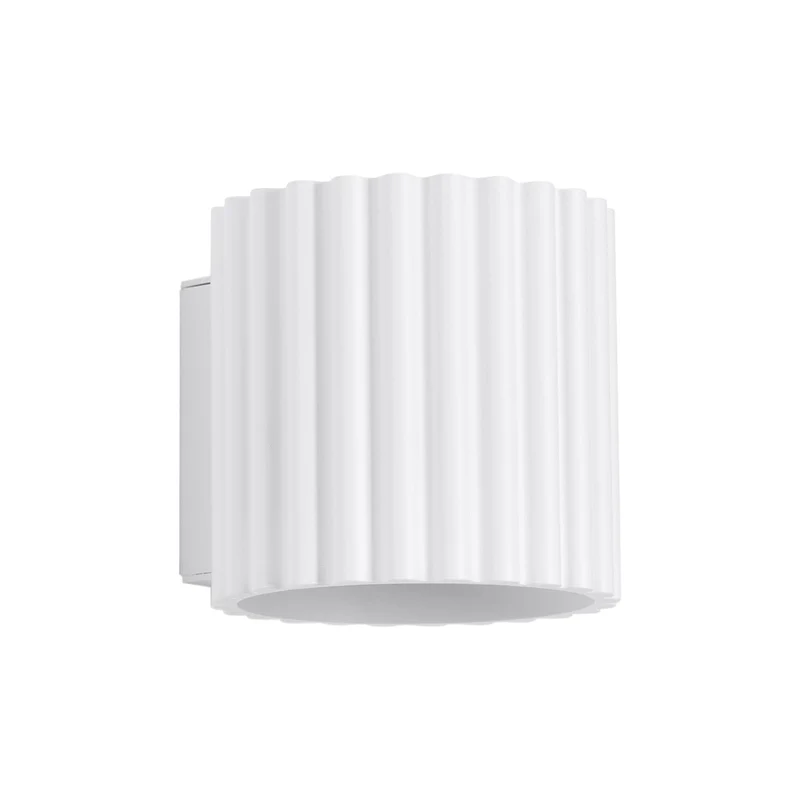 Luminaire Mural Blanc Minimaliste Ondulé