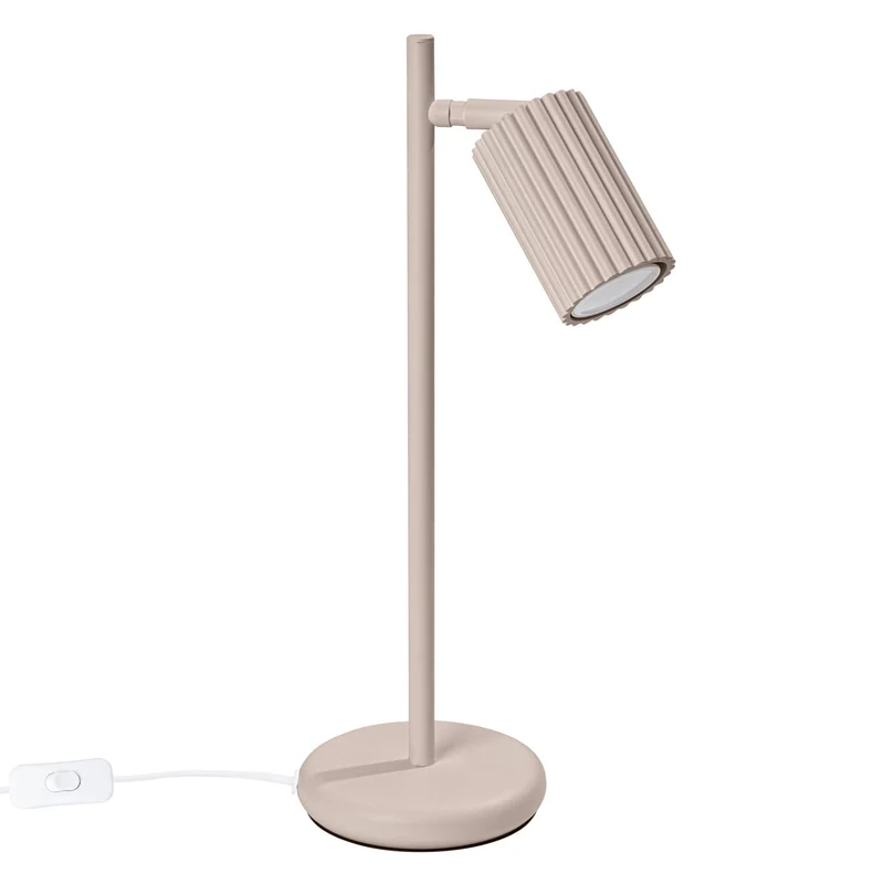 Lampe Taupe Minimaliste Strié