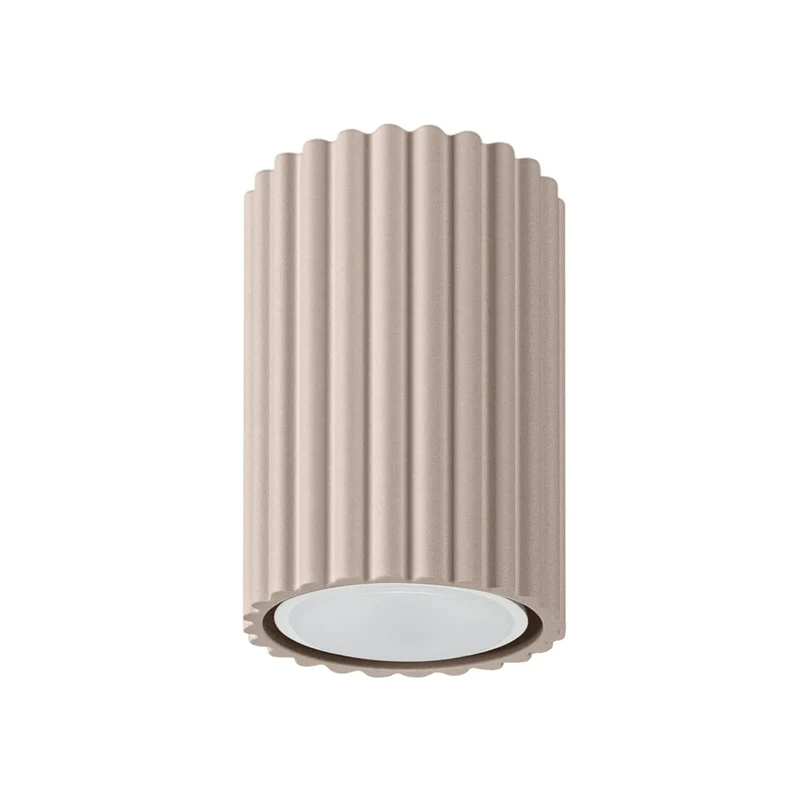 Plafonnier Spot Taupe Minimaliste Strié