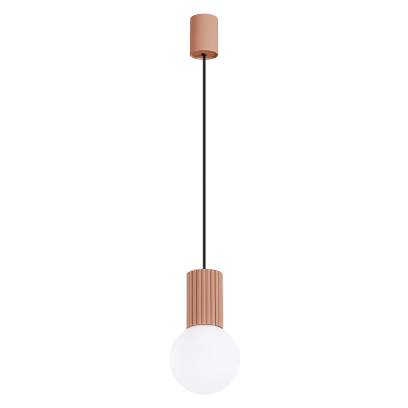 Suspension Aluminium/Verre Café Moderne Ronde