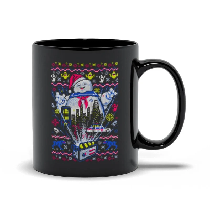Tasses noires bonhomme de neige, je fond pour toi, tasse mignonne de bonhomme de neige – délicieuse tasse de bonhomme de neige – excellent cadeau de vacances, se sentant un peu glacial