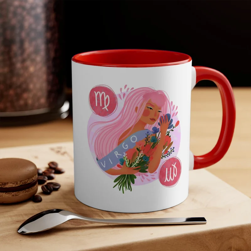 Tasses Vierge Dame, Tasse Rose Vierge, Tasse Rouge Vierge, Tasse d’anniversaire Vierge, Tasses I’M A Virgo, Anniversaire d’octobre, Anniversaire de septembre