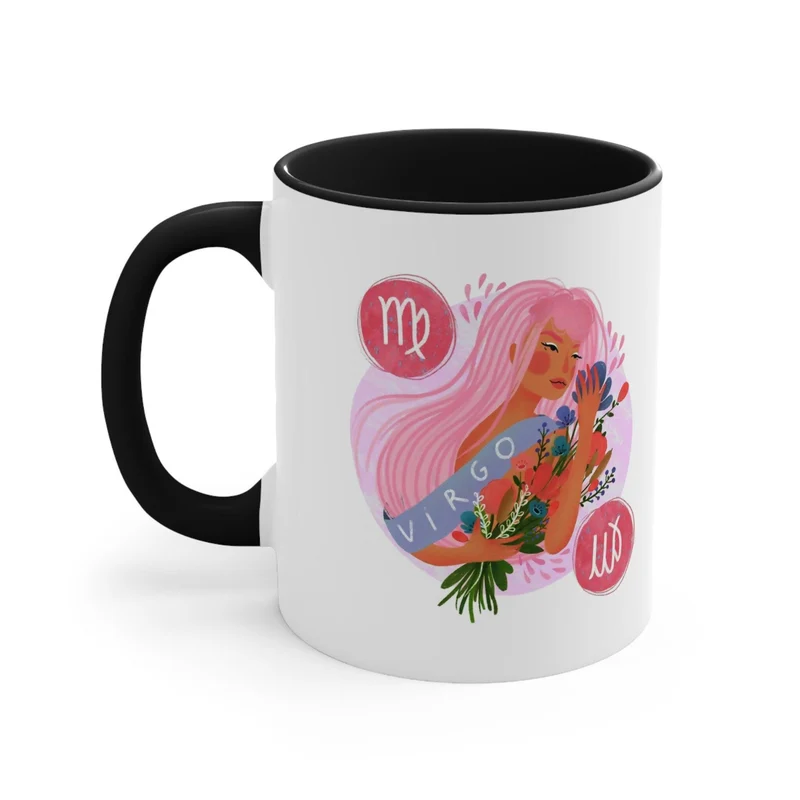 Tasses Vierge Dame, Tasse Rose Vierge, Tasse Rouge Vierge, Tasse d’anniversaire Vierge, Tasses I’M A Virgo, Anniversaire d’octobre, Anniversaire de septembre