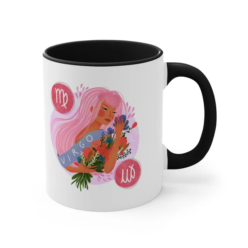 Tasses Vierge Dame, Tasse Rose Vierge, Tasse Rouge Vierge, Tasse d’anniversaire Vierge, Tasses I’M A Virgo, Anniversaire d’octobre, Anniversaire de septembre