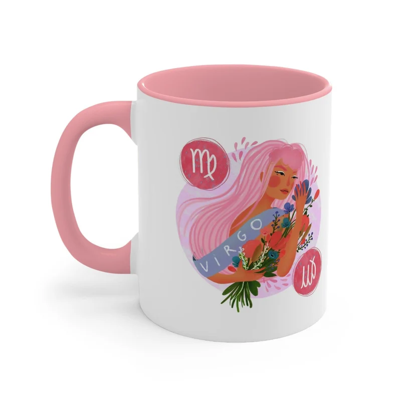 Tasses Vierge Dame, Tasse Rose Vierge, Tasse Rouge Vierge, Tasse d’anniversaire Vierge, Tasses I’M A Virgo, Anniversaire d’octobre, Anniversaire de septembre