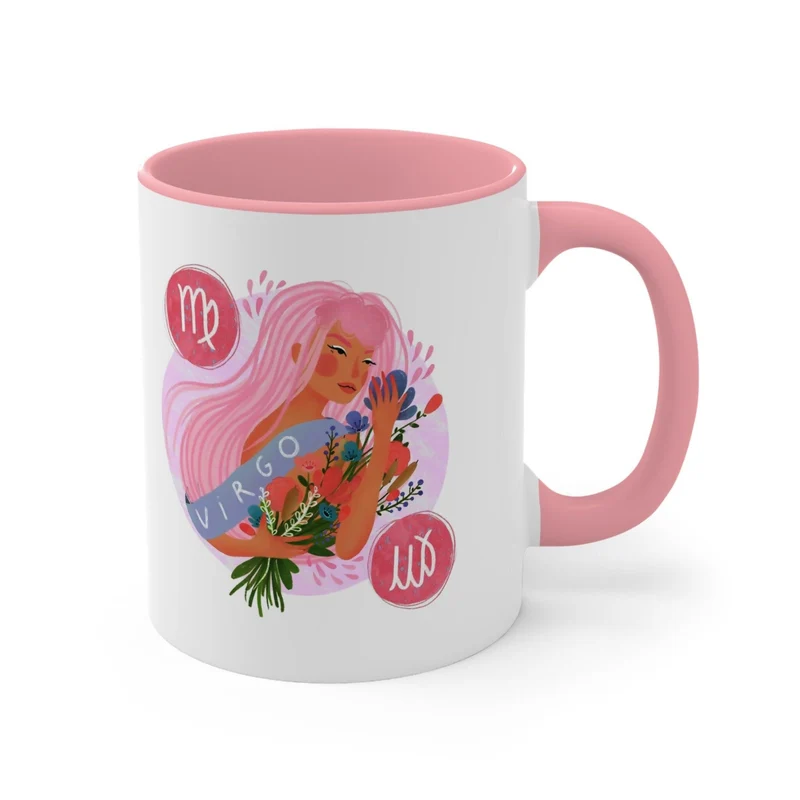 Tasses Vierge Dame, Tasse Rose Vierge, Tasse Rouge Vierge, Tasse d’anniversaire Vierge, Tasses I’M A Virgo, Anniversaire d’octobre, Anniversaire de septembre