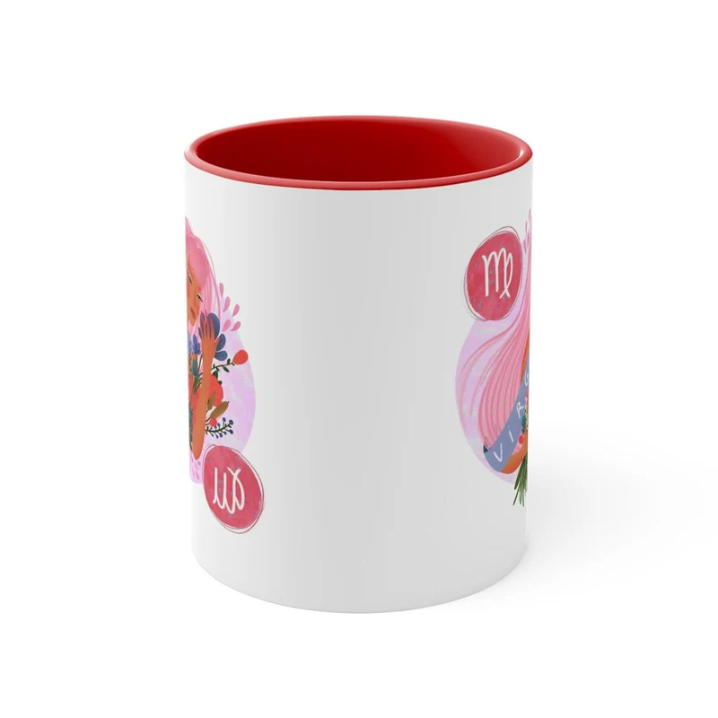 Tasses Vierge Dame, Tasse Rose Vierge, Tasse Rouge Vierge, Tasse d’anniversaire Vierge, Tasses I’M A Virgo, Anniversaire d’octobre, Anniversaire de septembre