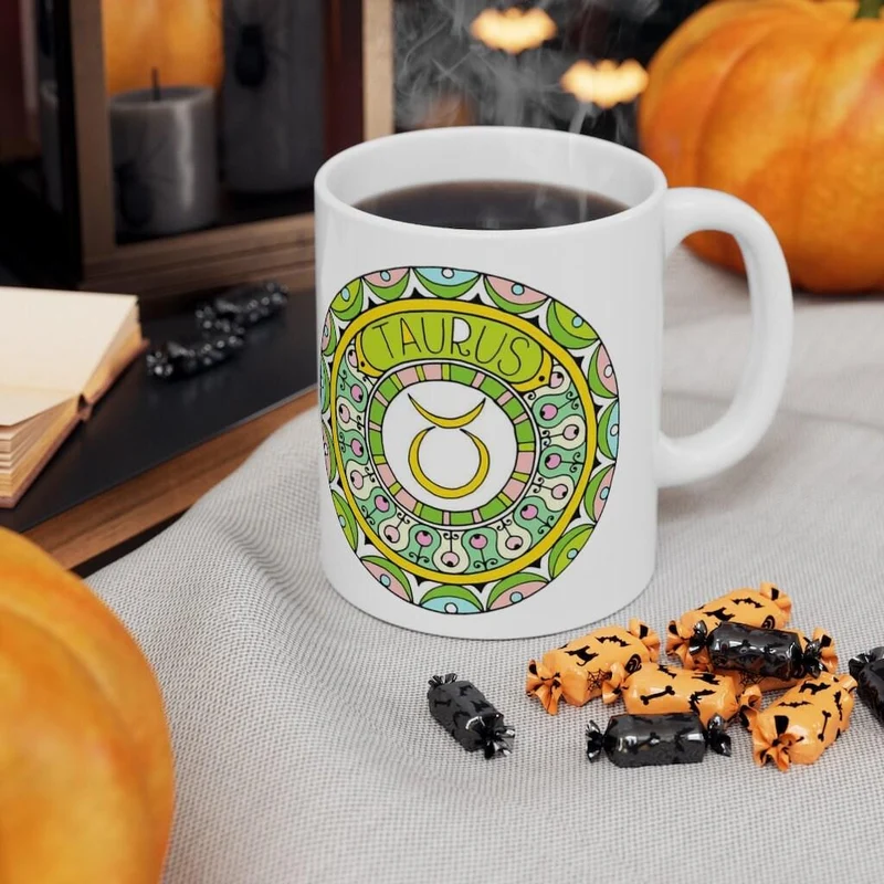 Tasse du zodiaque Taureau, tasse Taureau, cadeau du zodiaque né du 20 avril au 20 mai, signe du zodiaque, cadeau d’horoscope, cadeau d’astrologie, tasse || Naissance du Taureau