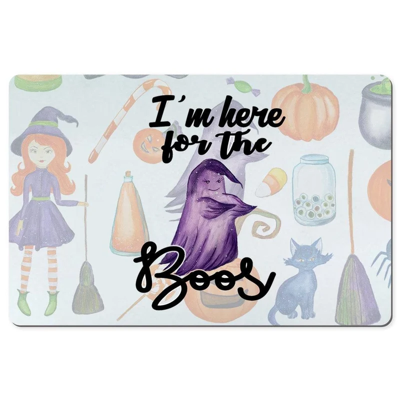 Je suis ici pour les tapis de bureau Boos || Tapis de bureau Halloween