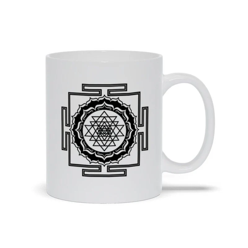 Géométrie sacrée, tasses Shri Yantra, art de la géométrie sacrée, Sri Chakra, Shri Yantra