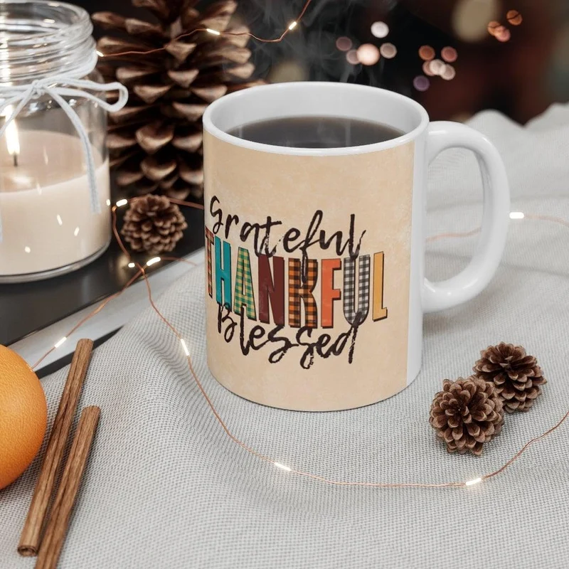 Thanksgiving, soyez reconnaissant tasse, tasse de Thanksgiving, cadeaux de Thanksgiving, tasse d'automne, tasse de café d'automne, tasse de vacances Happy Thanksgiving, Happy Fall