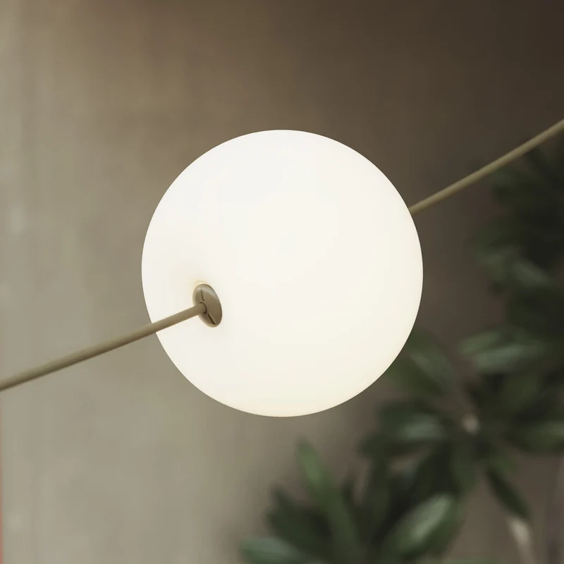 Guirlande lumineuse 3 points lumineux d’extérieur IP67 Vert Olive - Marina3 Cherry