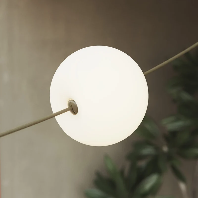 Guirlande lumineuse 3 points lumineux d’extérieur IP67 Vert Olive - Marina3 Cherry