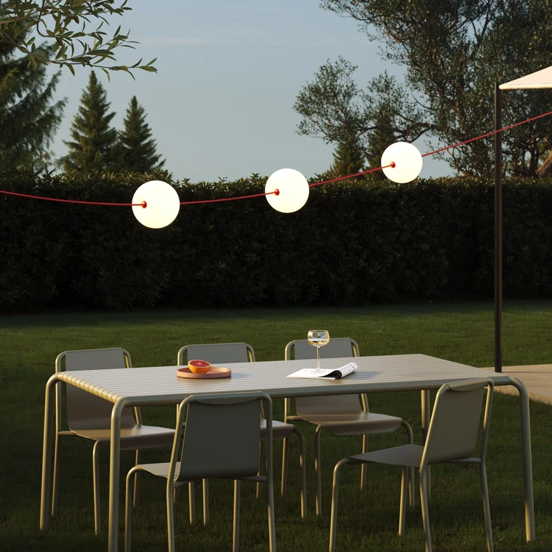 Guirlande lumineuse 3 points lumineux d’extérieur IP67 Rouge Étoile de Mer - Marina3 Cherry