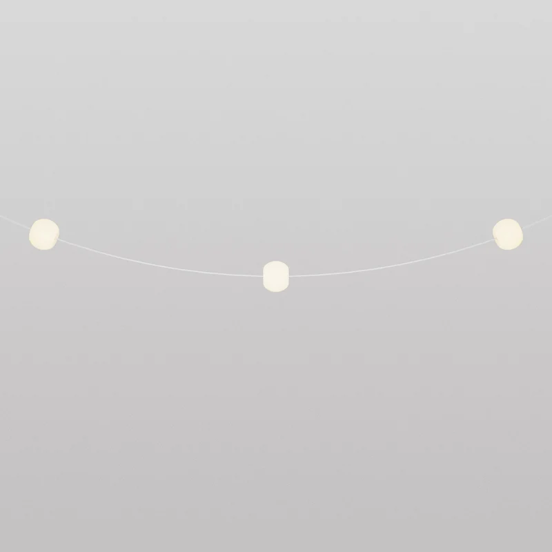Guirlande lumineuse 3 points lumineux d’extérieur IP67 Blanc Sable - Marina3 Cherry