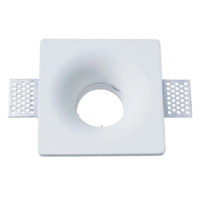 Support spot à encastrer en plâtre pour ampoule GU10