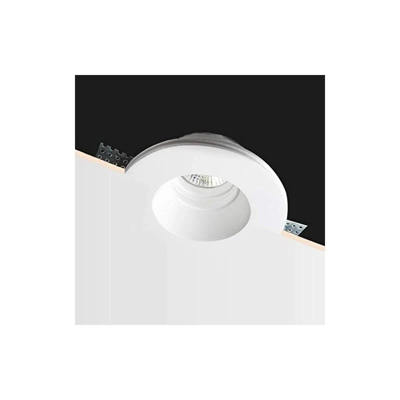Support spot encastrable en plâtre GU10 "Léa"