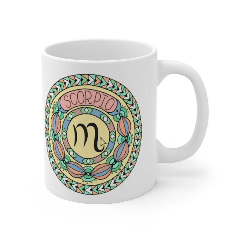Tasse du zodiaque Scorpion, tasse de femme Scorpion, cadeau du zodiaque né du 23 octobre au 21 novembre, signe du zodiaque, cadeau d’horoscope, cadeau d’astrologie