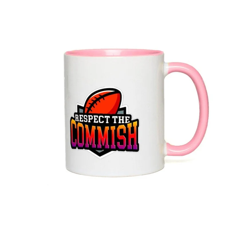 Respectez les tasses d’accent Commish, tasse de football américain - Cadeau de fan de football - Tasse de football - Cadeau de saison de football - Game On