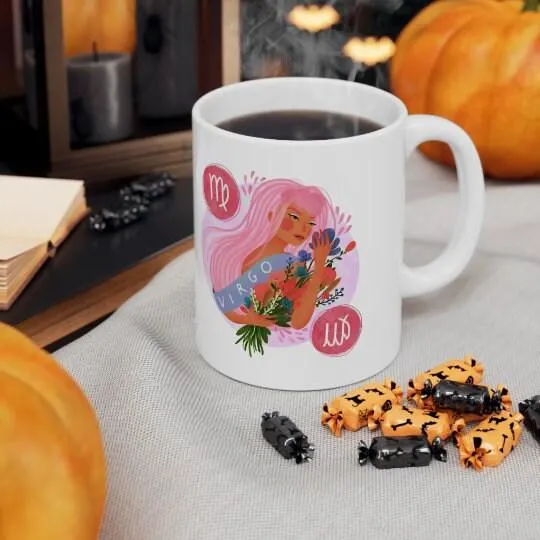 Vierge Lady Mugs, idées cadeaux Vierge, tasse d’anniversaire Vierge, je suis une tasse Vierge, anniversaire d’octobre, anniversaire de septembre