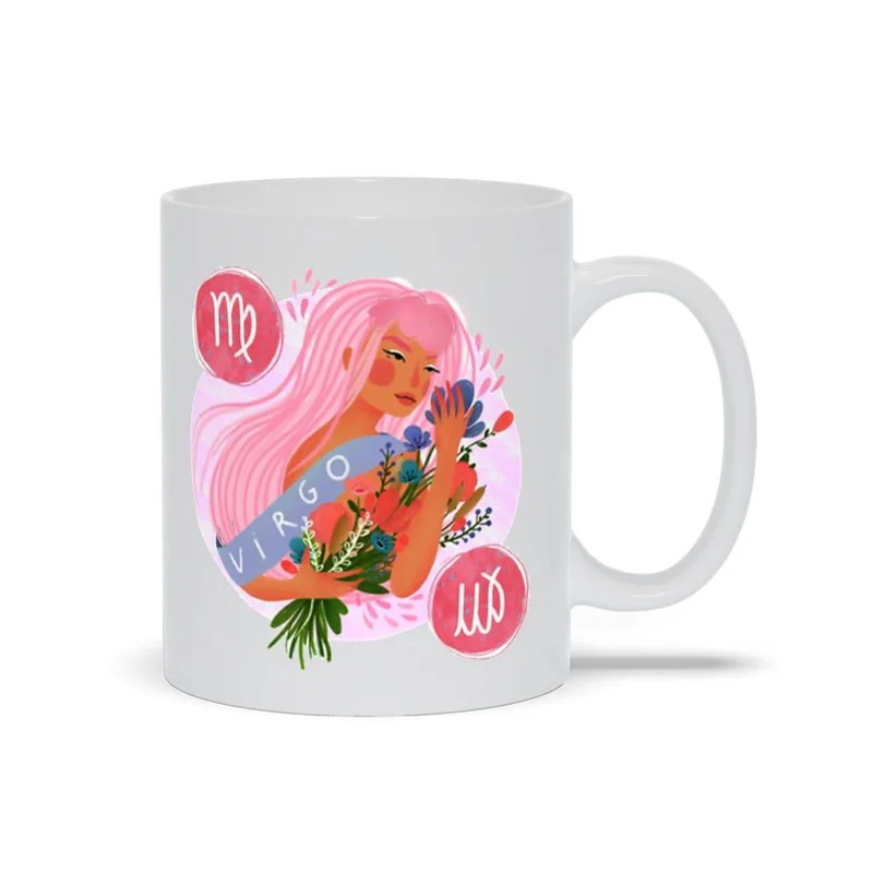 Vierge Lady Mugs, idées cadeaux Vierge, tasse d’anniversaire Vierge, je suis une tasse Vierge, anniversaire d’octobre, anniversaire de septembre