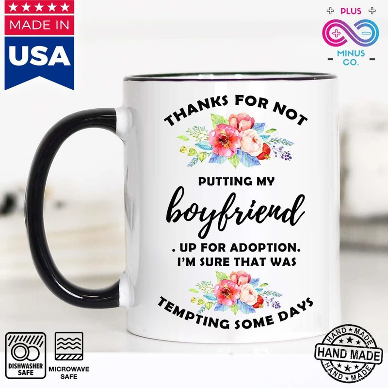 Merci de ne pas avoir mis mon petit ami en adoption Tasses d’accent, tasses drôles, tasse de Noël, tasse à café, cadeau de maman, cadeau de fête des mères,