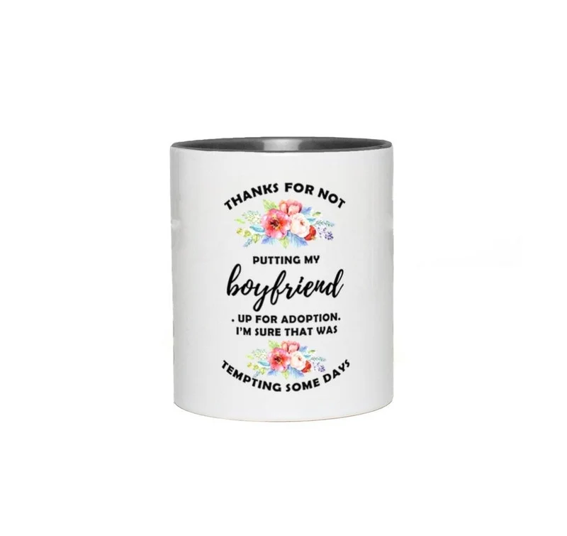 Merci de ne pas avoir mis mon petit ami en adoption Tasses d’accent, tasses drôles, tasse de Noël, tasse à café, cadeau de maman, cadeau de fête des mères,
