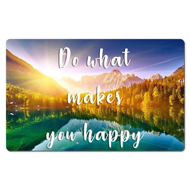 Tapis de bureau Faites ce qui vous rend heureux 3400x2200