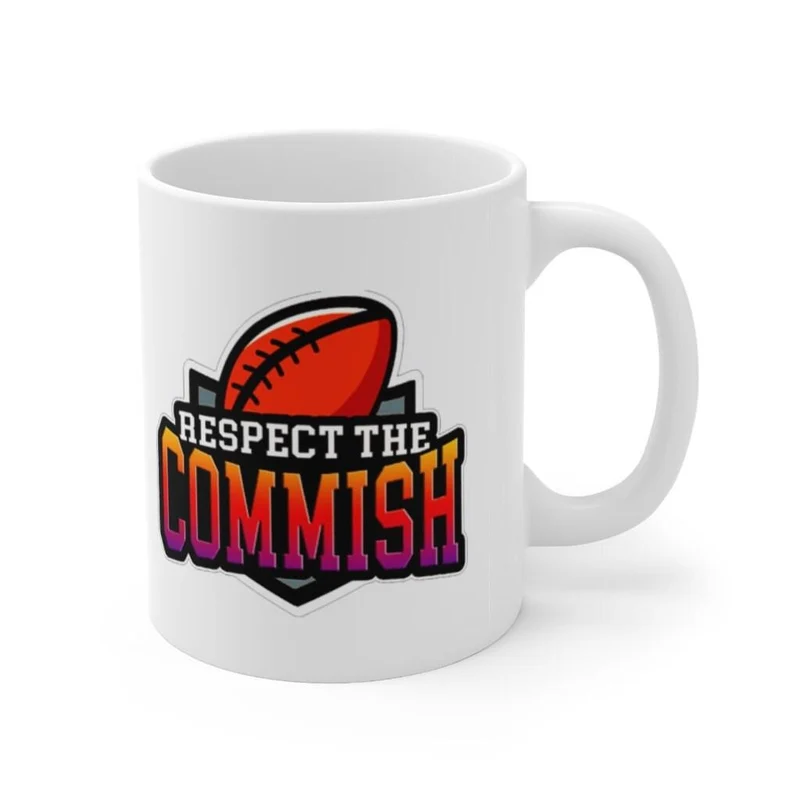 Fantasy Football respecte le Commish || Tasses de commissaire de football Fantasy, un excellent cadeau pour le junkie des Draft Kings dans votre vie !