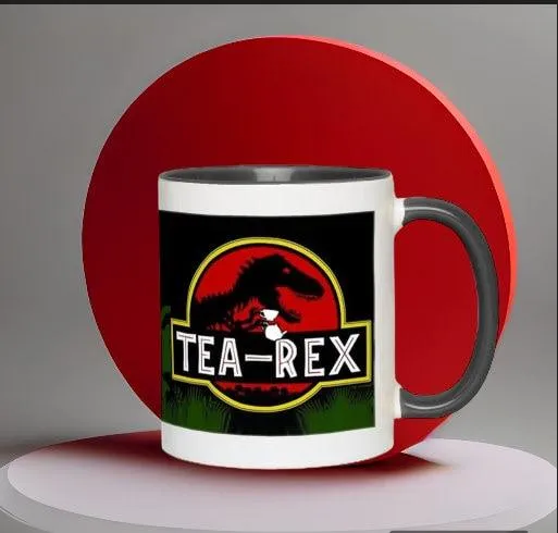 Tasses d'accent de Rex de thé || T Rex Mugs Tea Rex Accent Mugs, Mug dinosaures, mr tea rex mug, ms tea rex mug, cadeau d'amant de thé