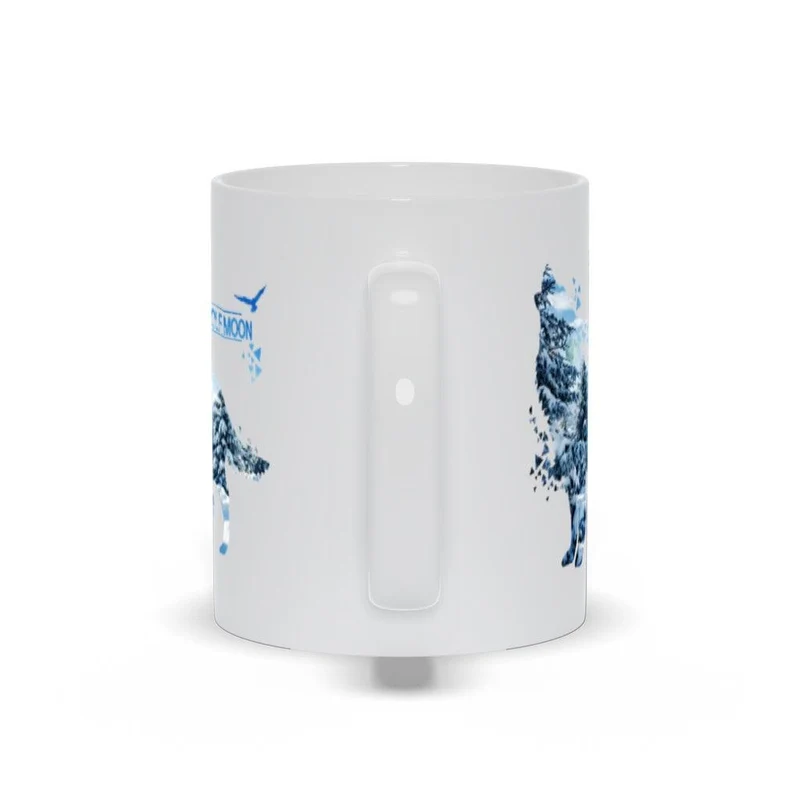 Tasses Wolf Moon, cadeau mignon d’amant de loup, chien-loup animal, costume de filles de loup hurlant, cadeau, sweat-shirt à capuche