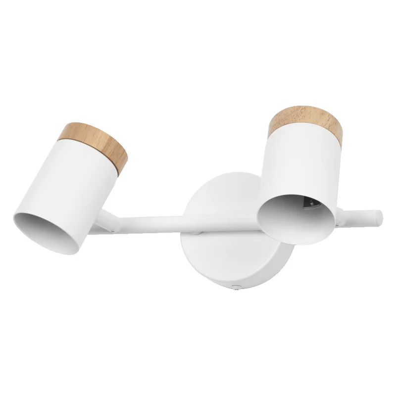 OSRAM LED Spot Stamp lampe à poser 2xGU10 Blanc et bois