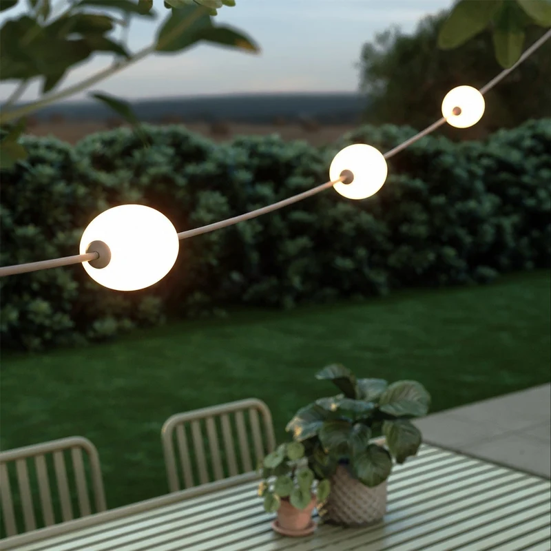 Guirlande lumineuse 3 points lumineux d’extérieur IP67 Desert Brown - Marina3