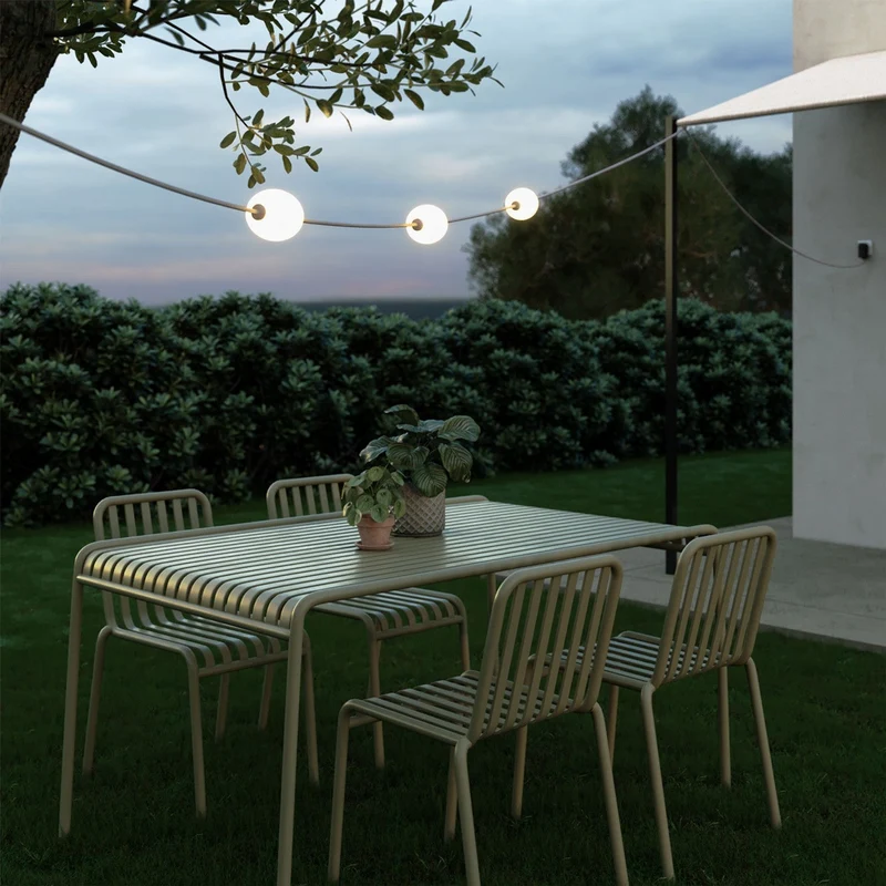 Guirlande lumineuse 3 points lumière pour extérieur IP67 Gris - Marina3