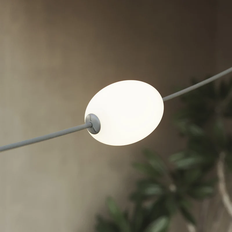 Guirlande lumineuse 3 points lumière pour extérieur IP67 Gris - Marina3
