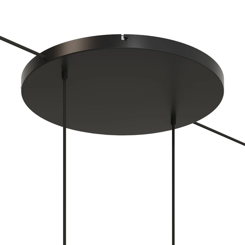 Pavillon rond en aluminium Ø 50 cm avec équerre et Câble de mise à la terre, avec 2 trous frontaux - Noir