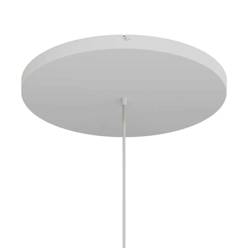 Pavillon rond en aluminium Ø 50 cm avec étrier et câble de mise à la terre, avec 1 trou frontal - Blanc Mat