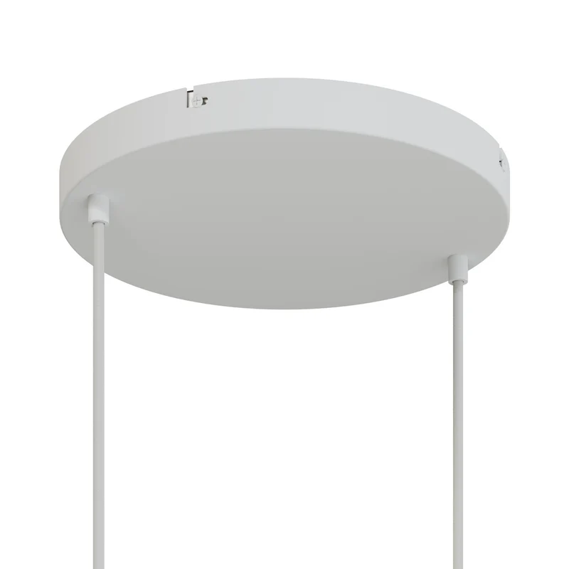 Pavillon rond en aluminium Ø 30 cm avec équerre et Câble de mise à la terre, avec 2 trous frontaux - Blanc Mat