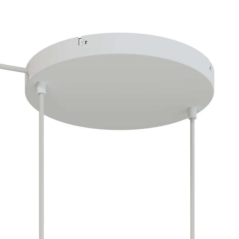 Pavillon rond en aluminium Ø 30 cm avec équerre et Câble de mise à la terre, avec 2 trous frontaux - Blanc Mat