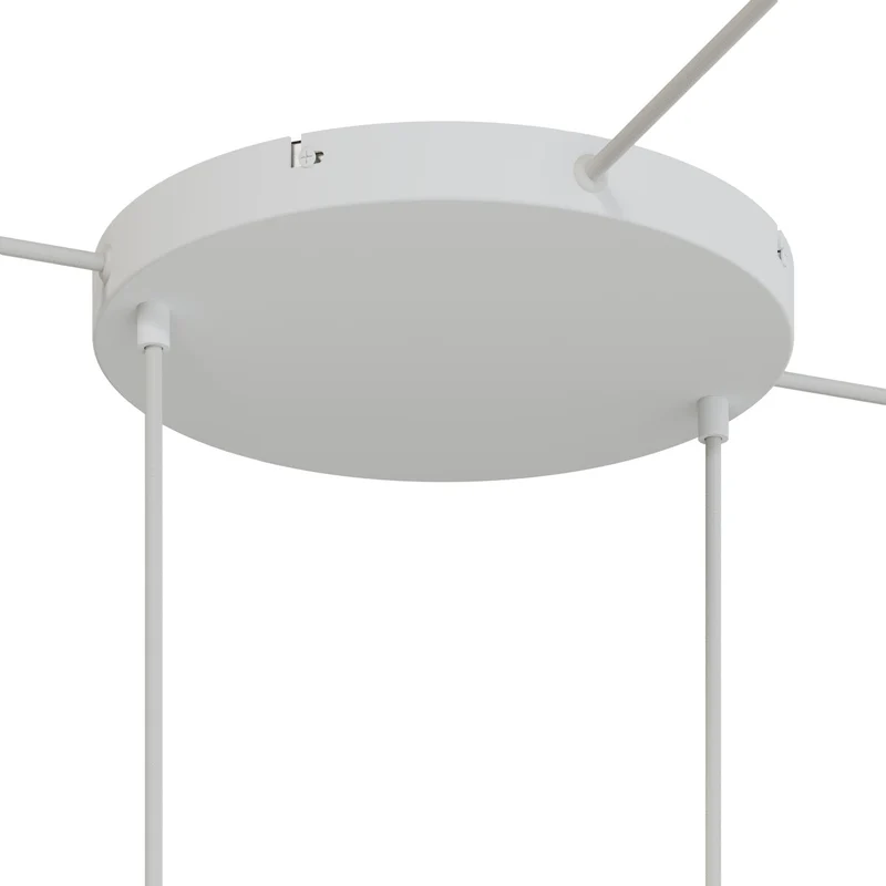 Pavillon rond en aluminium Ø 30 cm avec équerre et Câble de mise à la terre, avec 2 trous frontaux - Blanc Mat