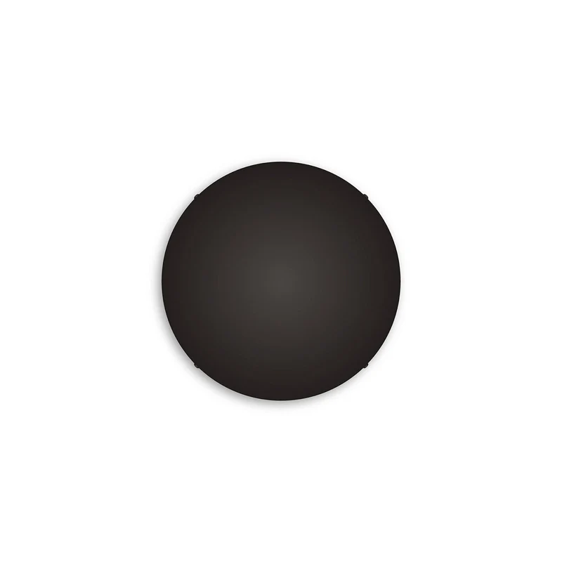Pavillon rond en aluminium Ø 30 cm avec étrier et câble de mise à la terre, sans trous - Noir