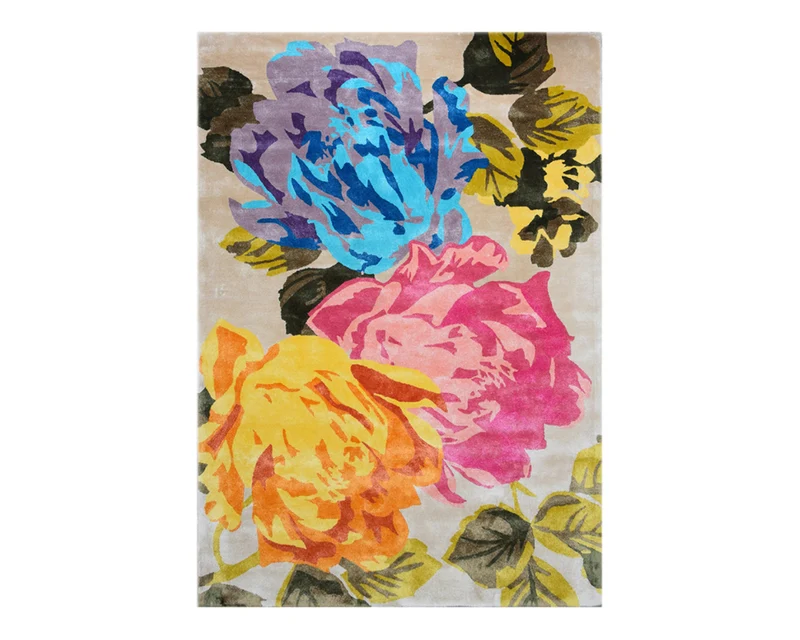 Tapis de salon moderne - Flowersy