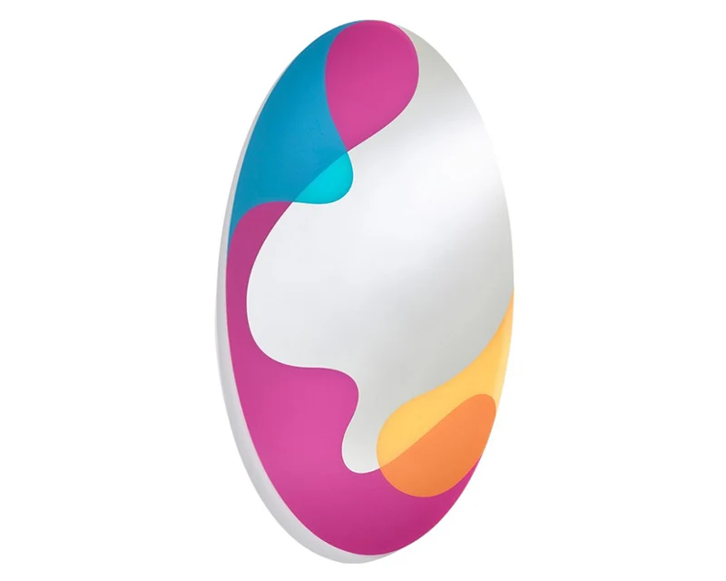 Miroir mural design moderne ovale multicolre - Spektruman