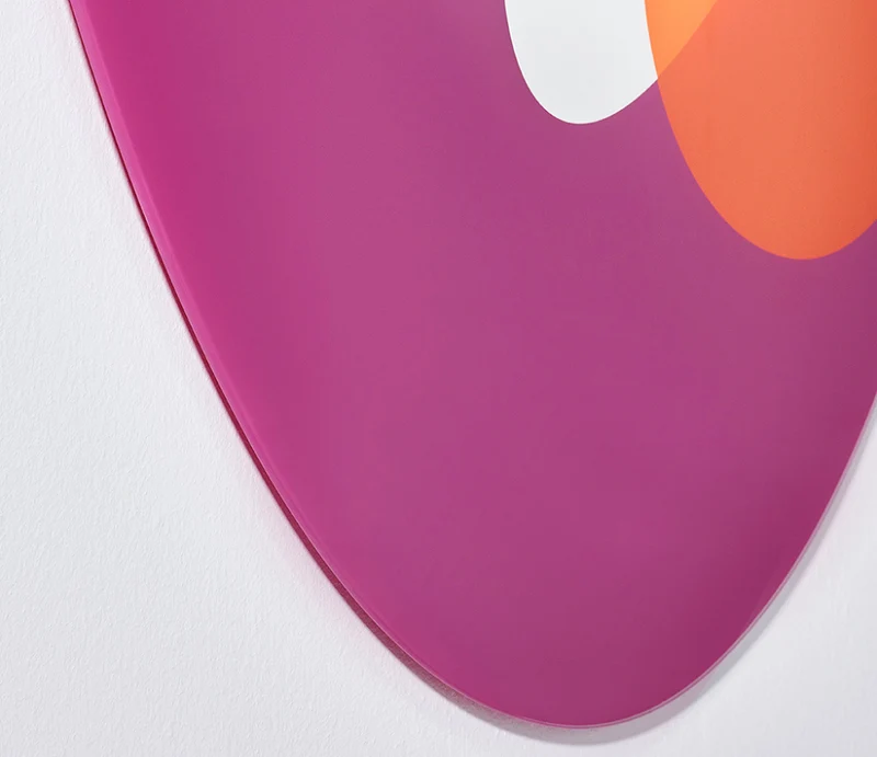 Miroir mural design moderne ovale multicolre - Spektruman