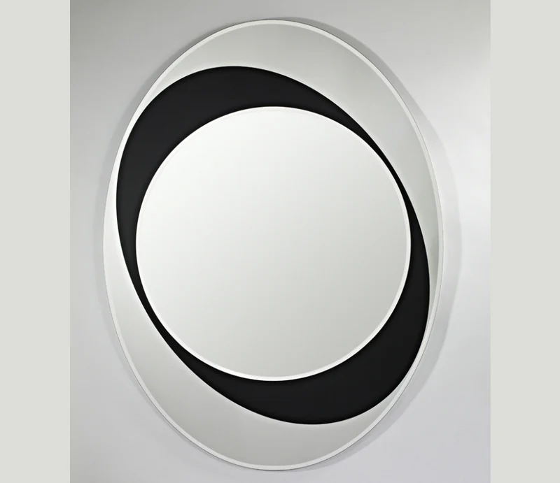 Miroir mural ovale blanc - Spherelle